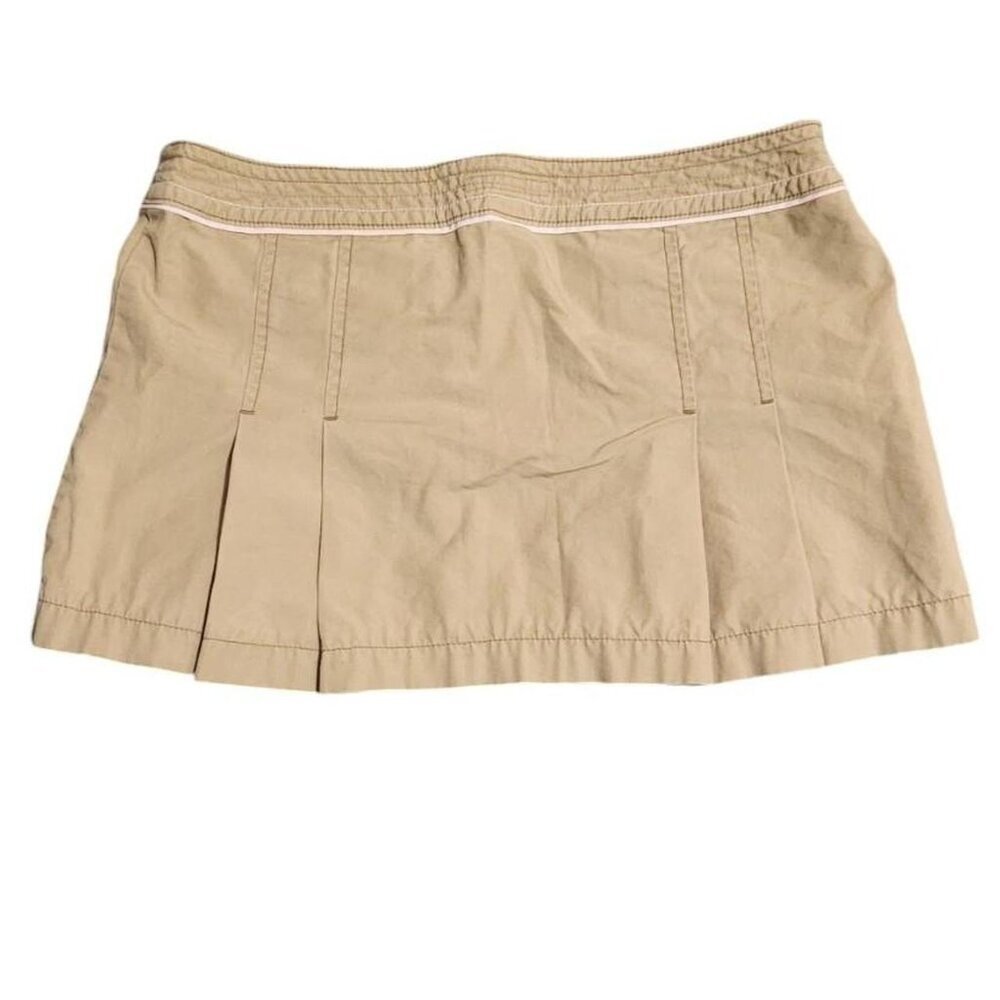 Abercrombie vintage khaki/pink pleated skirt - Picture 3 of 3